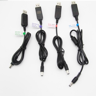 Cáp chuyển đổi điện áp từ cổng USB 5V sang 12V  hỗ trợ sạc nhanh Quick Charge