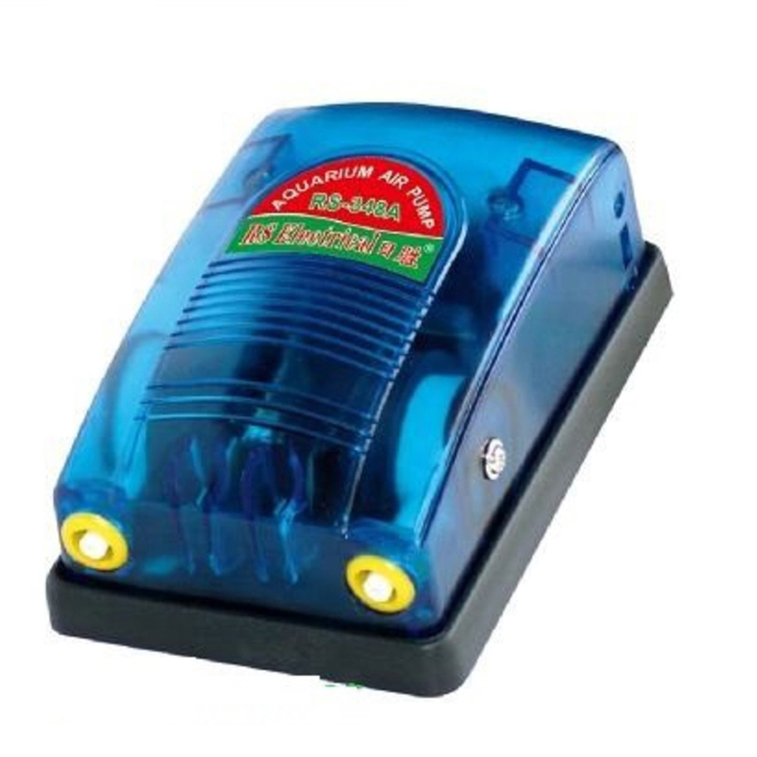 Máy sục oxi 2 vòi RS (full hộp) lắp bể cá cảnh mini-Aquarium pump, máy bơm khí hồ cá cảnh tại nhà zjnmart