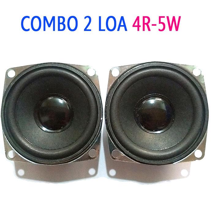 Combo 2 loa bass vi tính 5w 4r