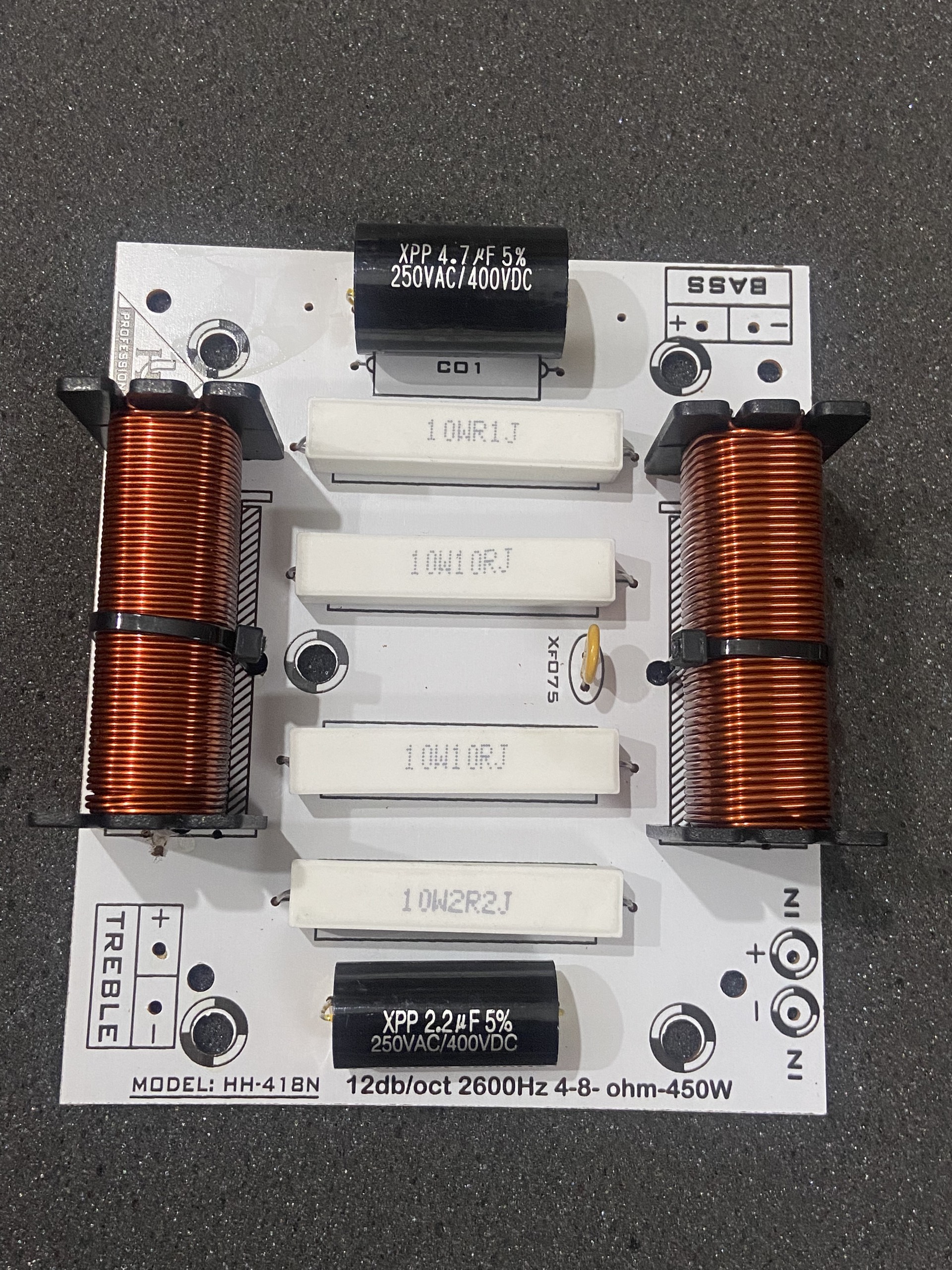 Mạch lọc loa phân tần loa full đơn 1 bass 1 treble 01 cái phân tần loa 4 tấc