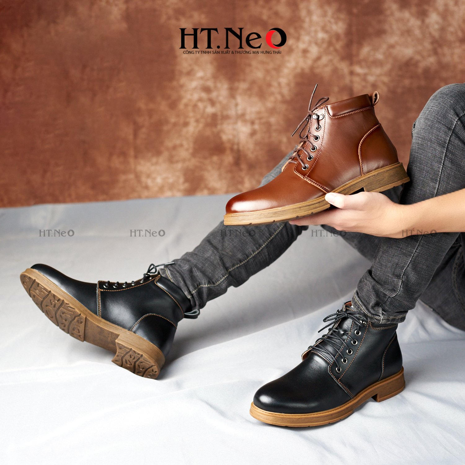 Bốt nam cao cổ, bốt cao bồi dn30 cao cổ, hàng đẹp da chuẩn da bò dn30-lktt