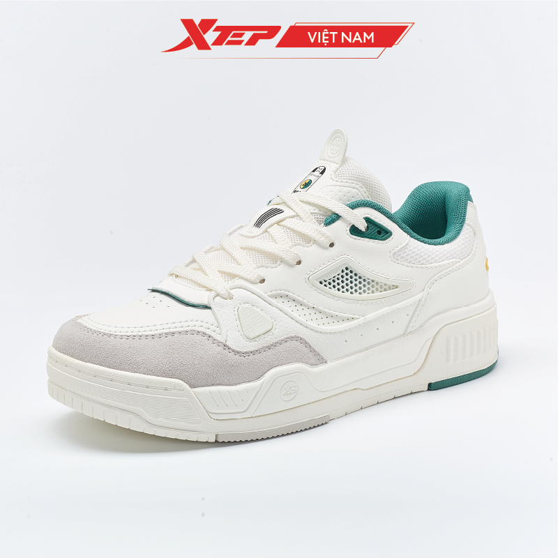 Giày sneaker nữ Xtep chính hãng, đế giày thoáng cao tôn dáng khi phối đồ, chất liệu lưới thoáng khí 877218310023