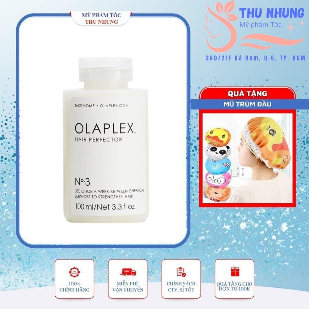 [+Tặng mũ trùm]Kem ủ phục hồi tóc Olaplex Hair Perfector No.3 Mỹ 100ml