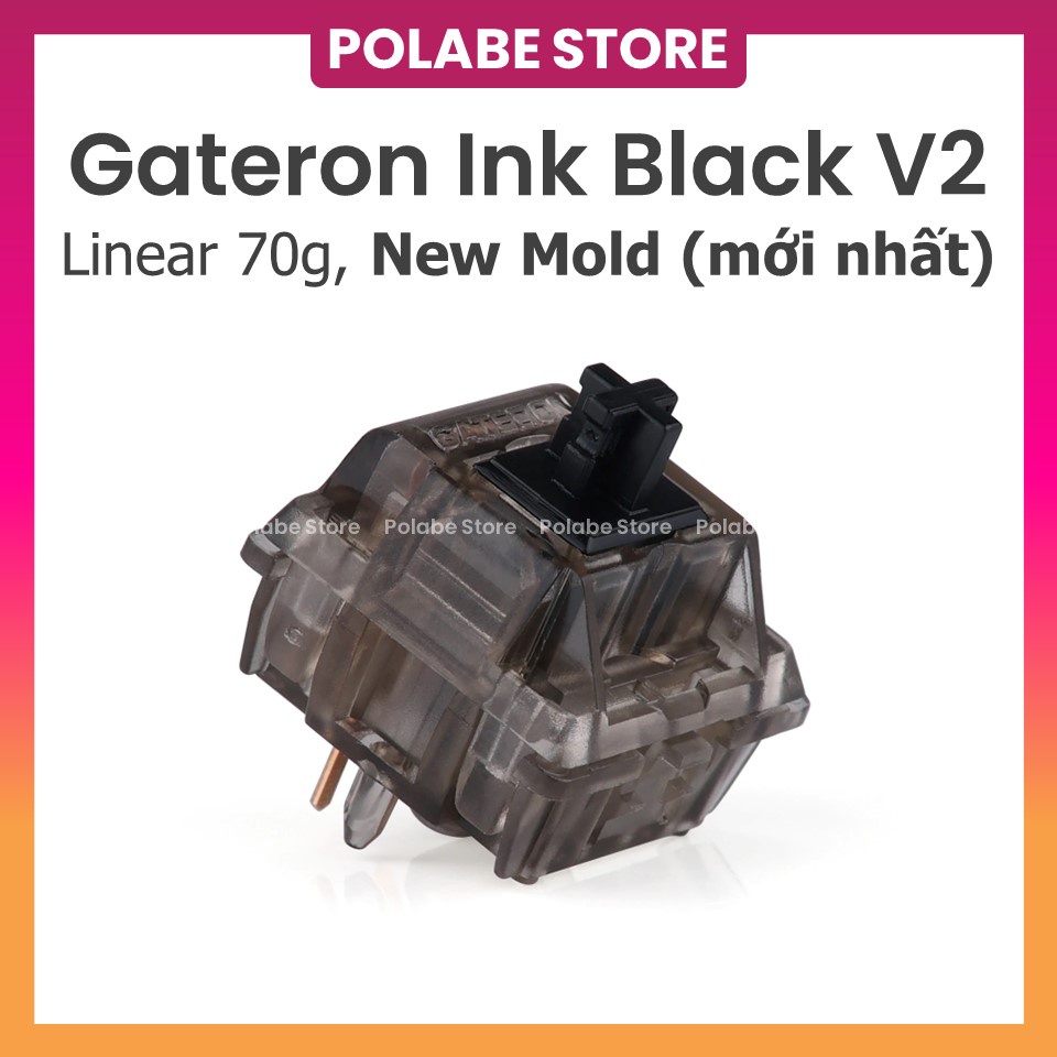 Gateron Ink Black v2 Công Tắc Bàn Phím Cơ Gat Ink Black v2 Linear Switch - Polabe Store