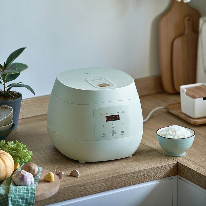 Nồi cơm điện cảm ứng thông minh BEAR 4L màu xanh pastel cao cấp bảo hành 12 tháng