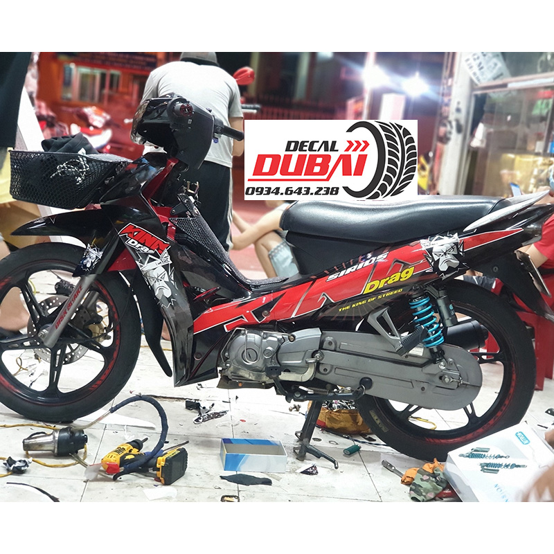 Tem Trùm Sirius Đen Đỏ King Drag 3