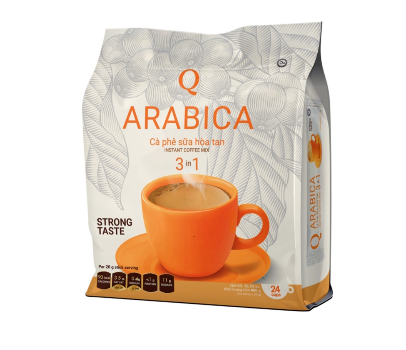 CÀ PHÊ ARABICA BỊCH TO (bịch 60 gói x 20gr) Trần Quang