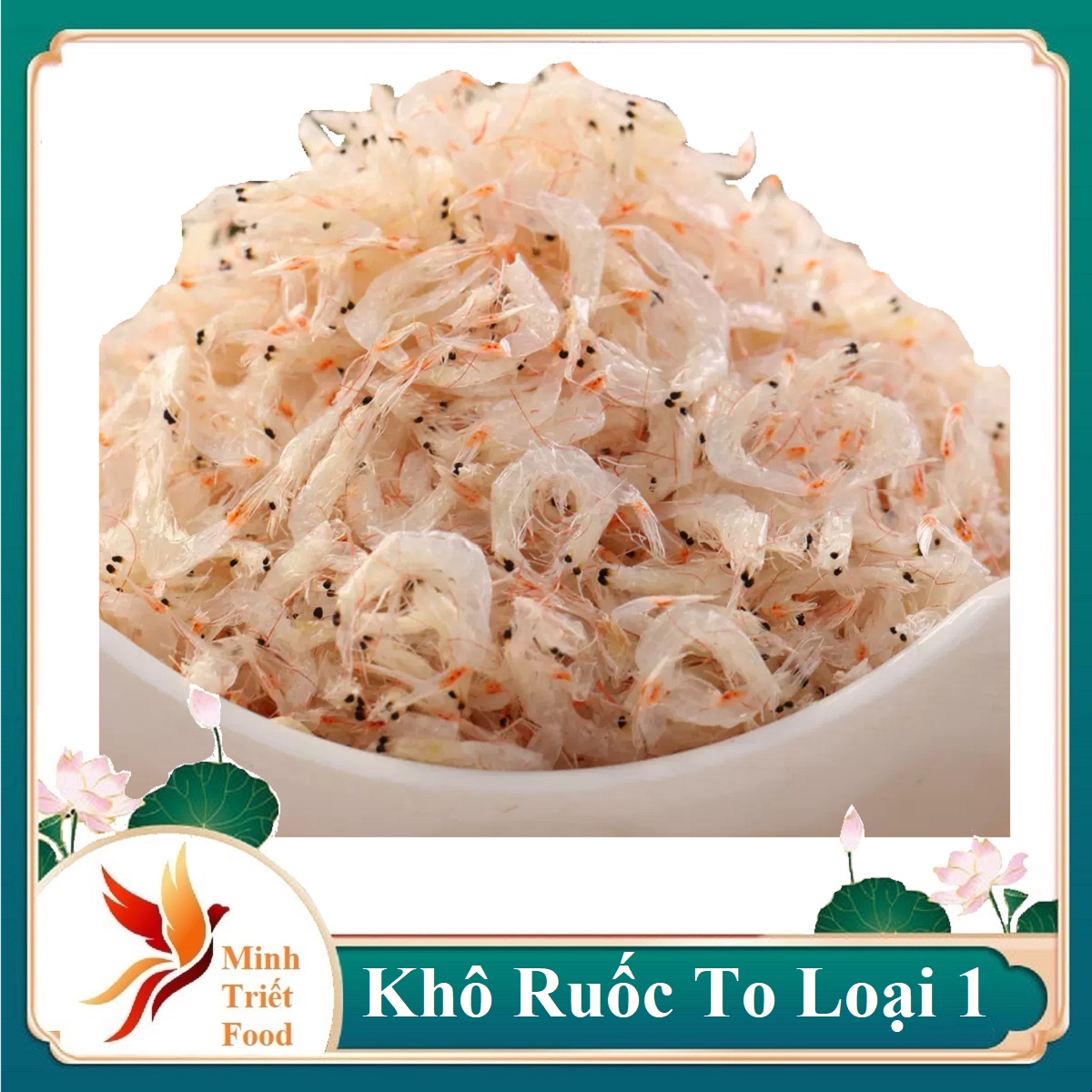 Ruốc sạch ngon cà mau 1kg ruốc khô minh triết thơm ngon, bao sạch