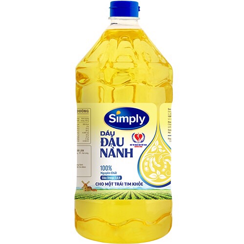 Dầu đậu nành simply chai 2 lit
