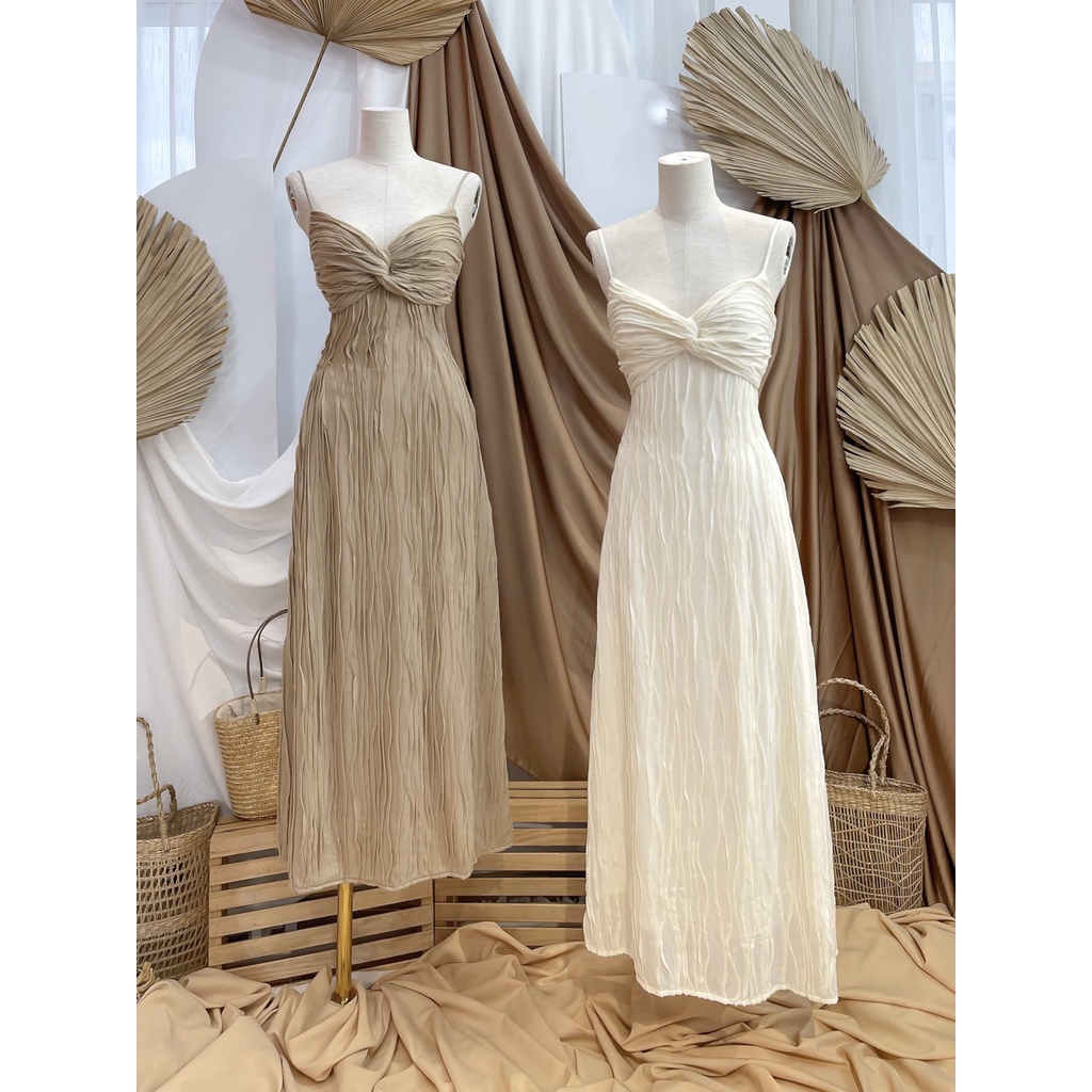 Váy 2 dây basic xoắn ngực