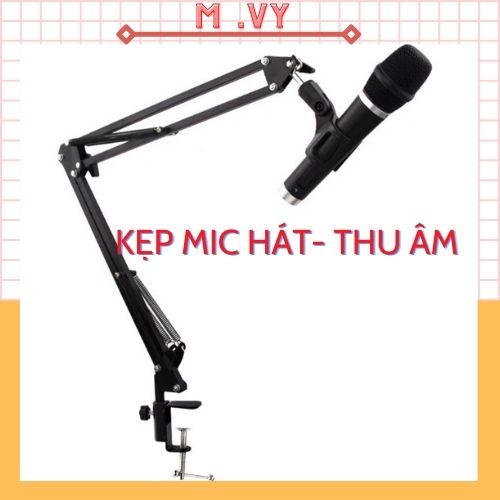 Chân Kẹp mic Thu Âm -Giá Đỡ Mic Livestream - Kẹp Bàn Treo Mic đa năng