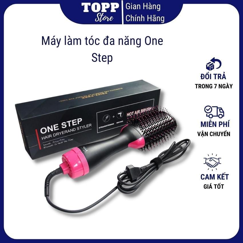 Máy làm tóc 3 in 1, lược uốn tóc đa năng, lược điện chải thẳng tóc, máy làm tóc đa năng One Step - Hàng chính hãng - Bảo hành 1 tháng