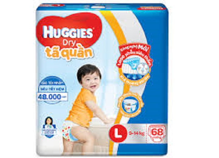 Tã quần hugies L68 miếng (9-14kg)
