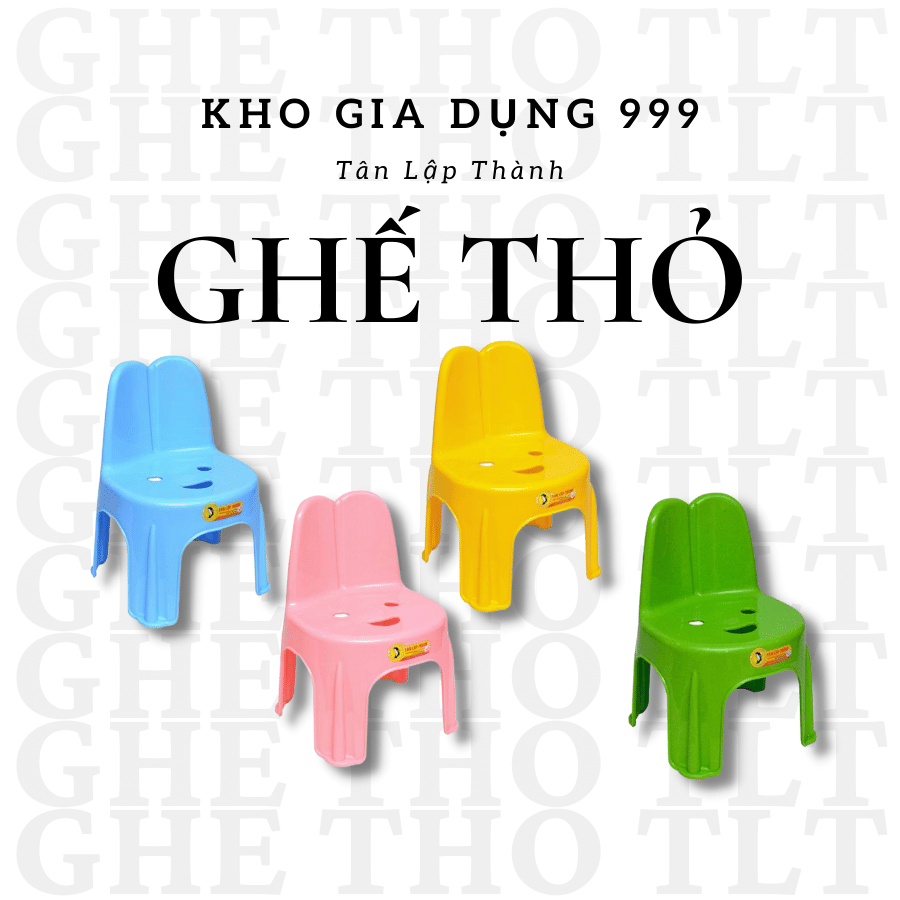 GHẾ TAI THỎ TLT - GHẾ CHO BÉ SIÊU XINH NHIỀU MÀU
