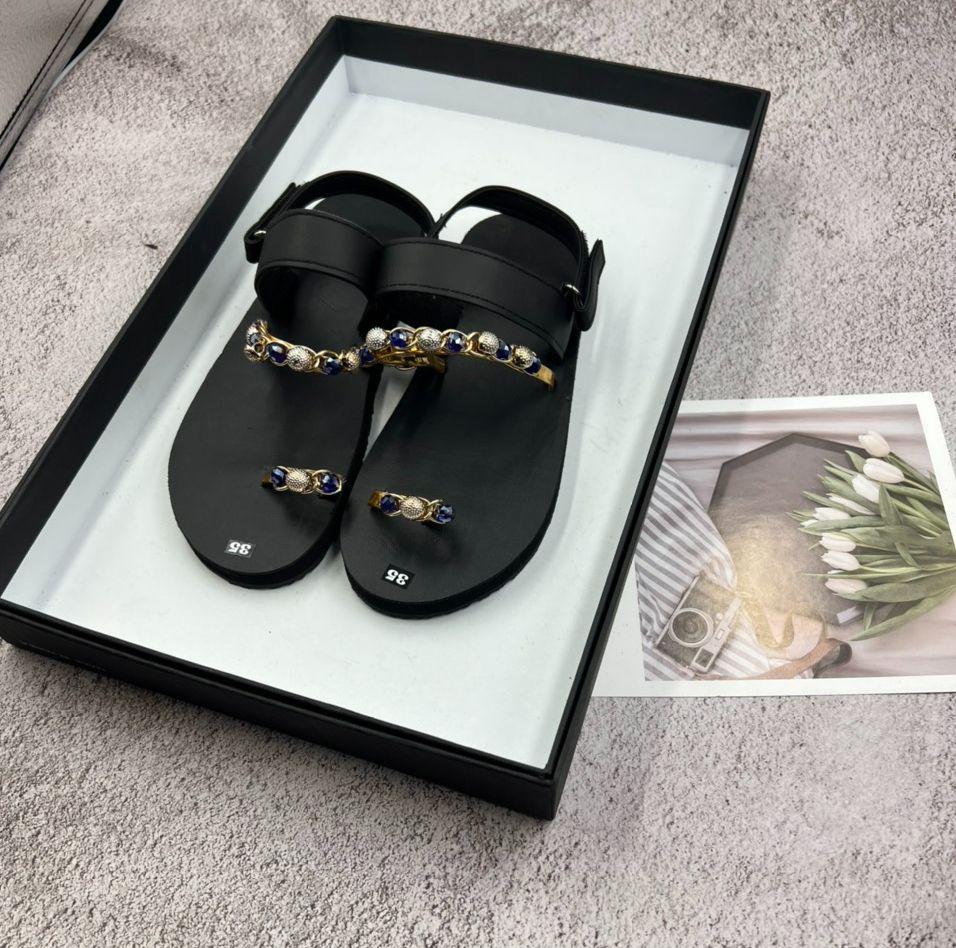 Giày xăng đan dép xăng đan nữ A26 đen - thới giới dép sandal