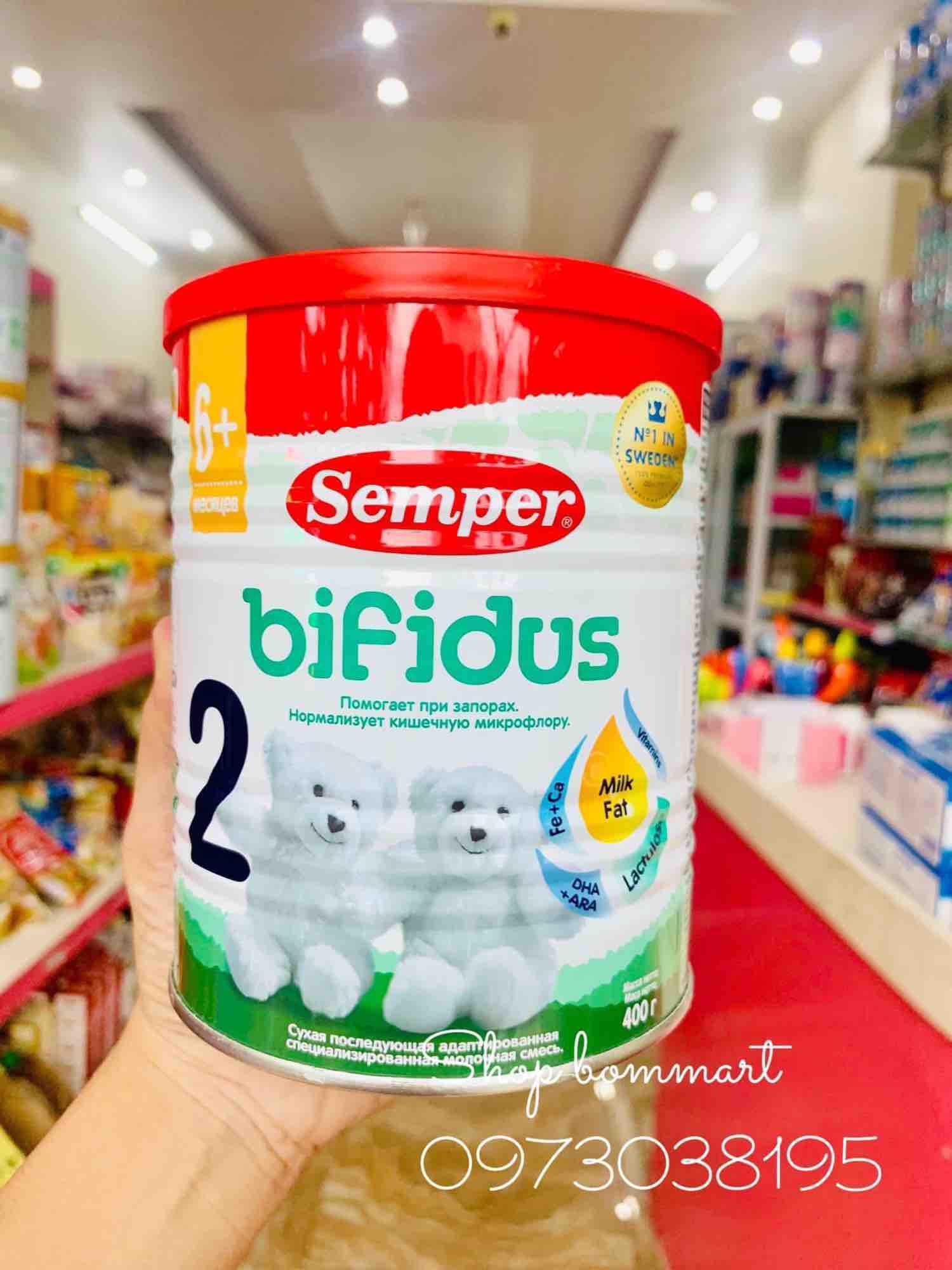 Sữa tăng cân semper chất xơ nga hộp 400g