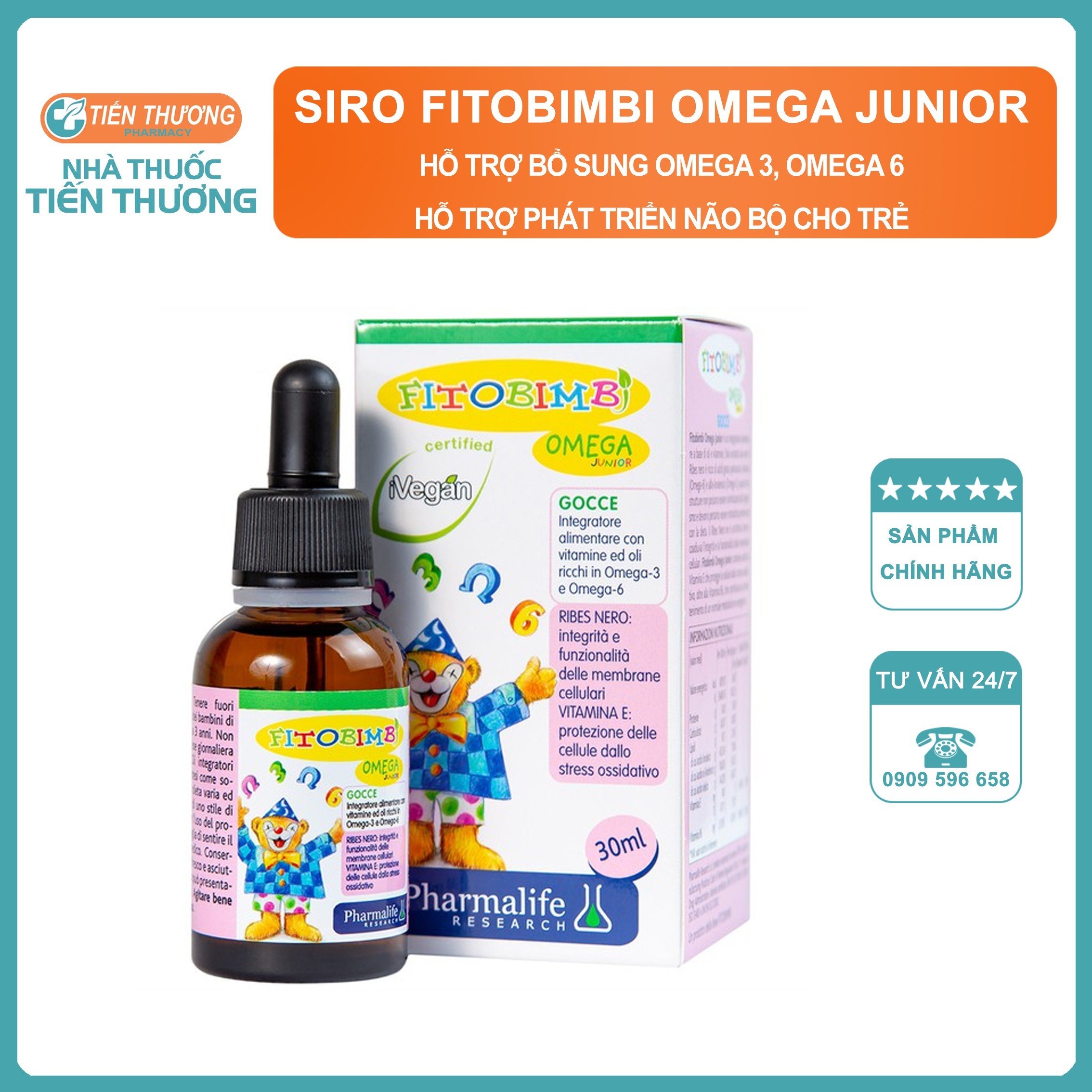 Fitobimbi Omega Junior Italia - Supplementing Omega 3
