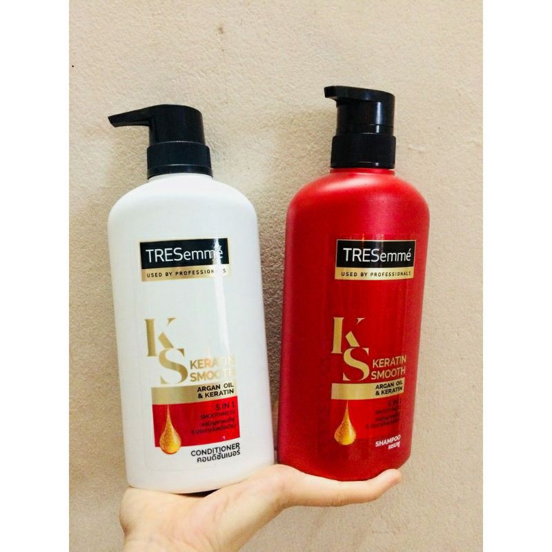 Bộ Dầu GỘI+XẢ Tresemme Keratin Thái Lan Chính Hãng 5in1