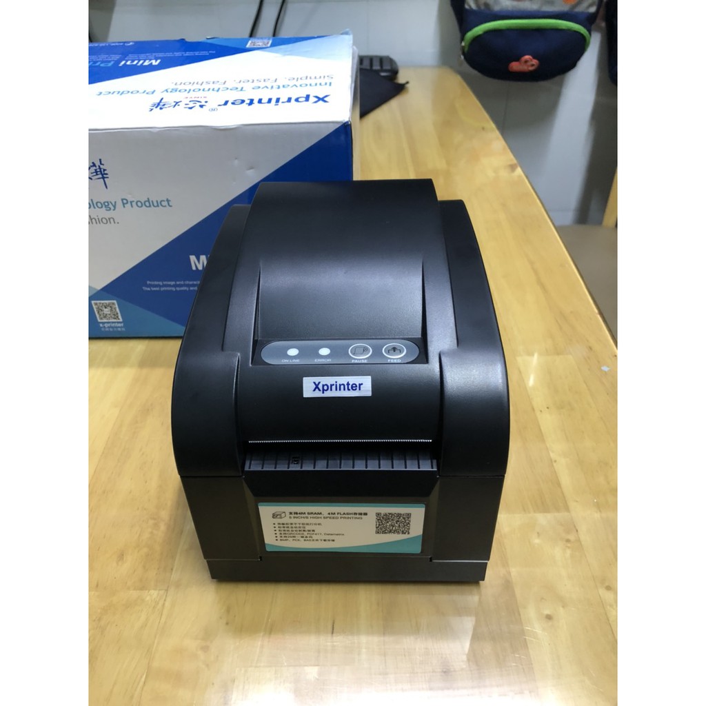 Máy in mã đơn ghtk in trực tiếp từ đt xprinter 350bm