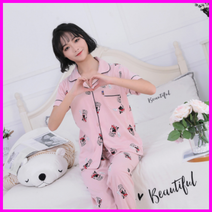 [ Siêu Dễ Thương Cực Đỉnh ] Bộ Đồ Mặc Nhà Tay Ngắn Siêu Dễ Thương Cực Đỉnh Chất Siêu Mềm Mại Thoáng Mát