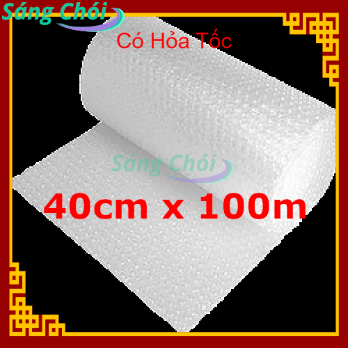 Cuộn bóng khí xốp hơi bọc hàng xốp bọt khí bọc hàng màng xốp bóp nổ cuộn bong bóng khí màng xốp bong bóng xốp khí bong bóng màng xốp gói hàng - bubble wrap protective packaging - 0.4x100 40 cm x 100 m - sáng chói