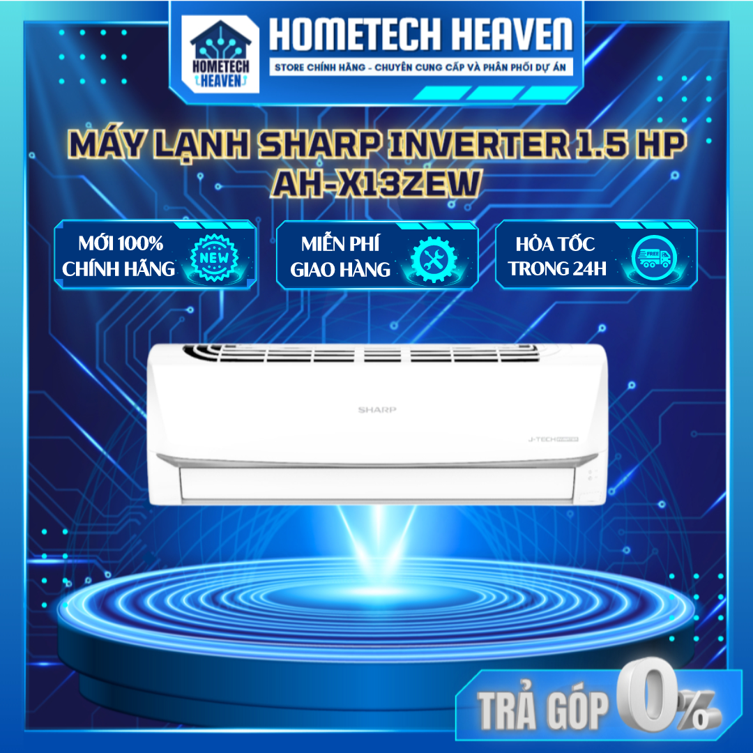 Ah-x13zew - máy lạnh sharp inverter 1.5 hp ah-x13zew - hàng chính hãng