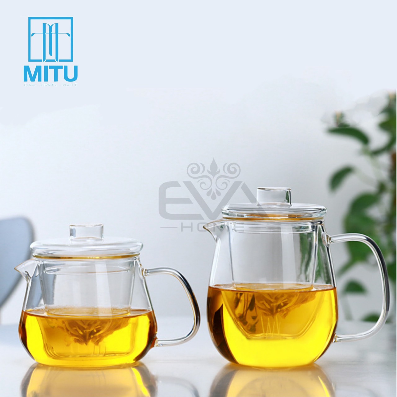 Bình lọc trà thuỷ tinh chịu nhiệt / bình pha trà kèm lõi lọc thuỷ tinh chịu nhiệt sang trọng cao cấp 500 - 700 ml