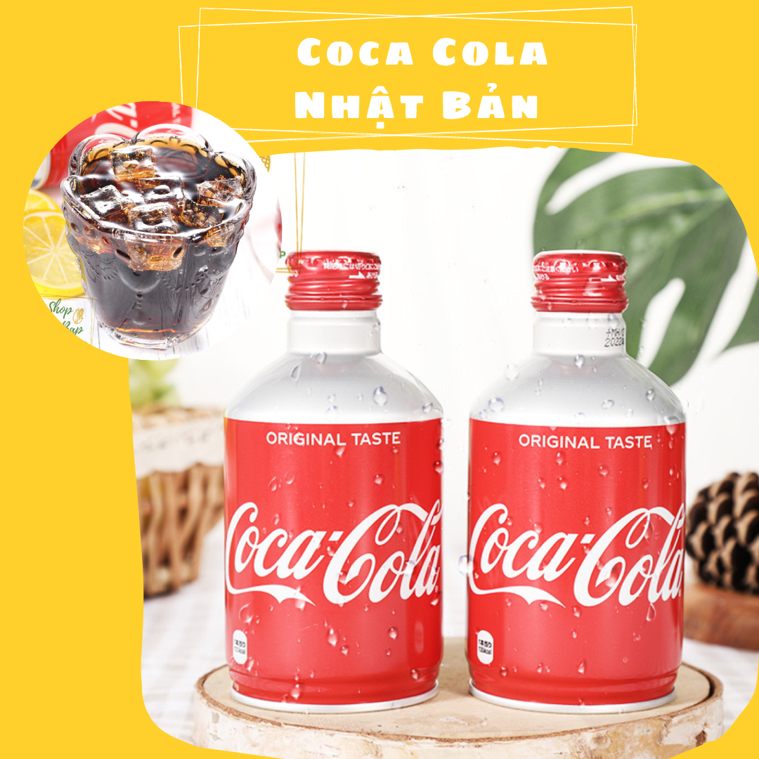 Nước Ngọt Có Ga Coca Cola Nhật Bản - Chai Nhôm 330ml - Shop Mẹ Bắp [Date 04/2024]