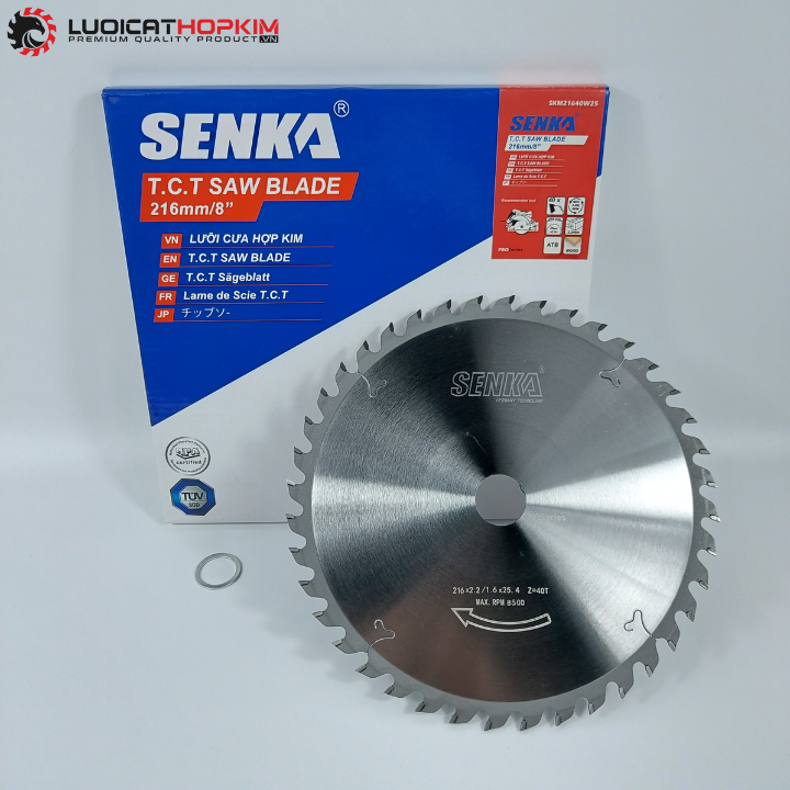 Lưỡi cưa gỗ 216mm 40 răng hợp kim SENKA