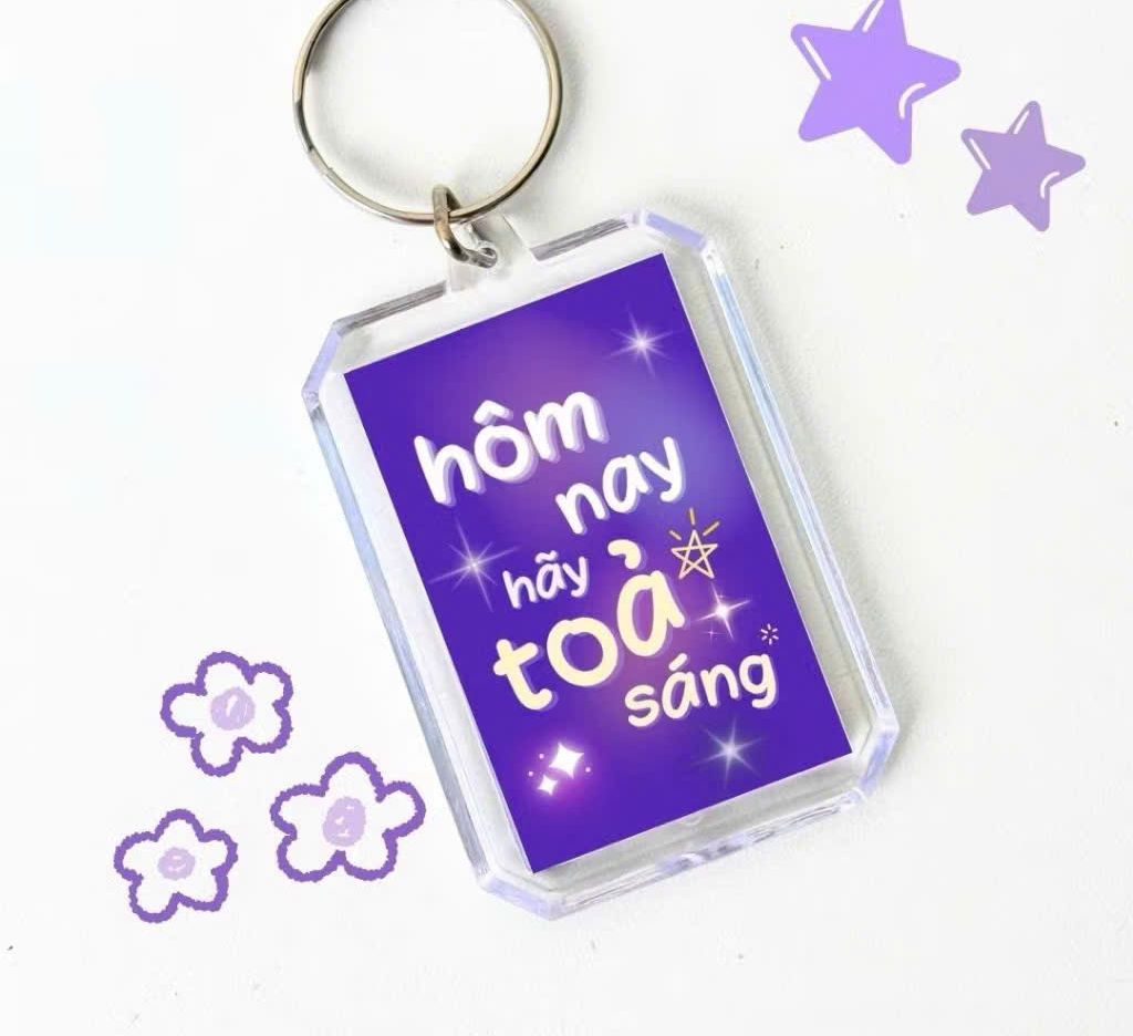 Keychains with Cute, Meaningful Printed Letters - 3