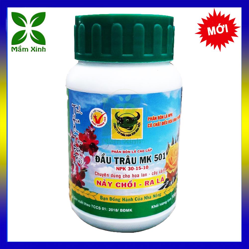 Phân bón lá đầu trâu 501 nảy chồi ra lá hủ 100g