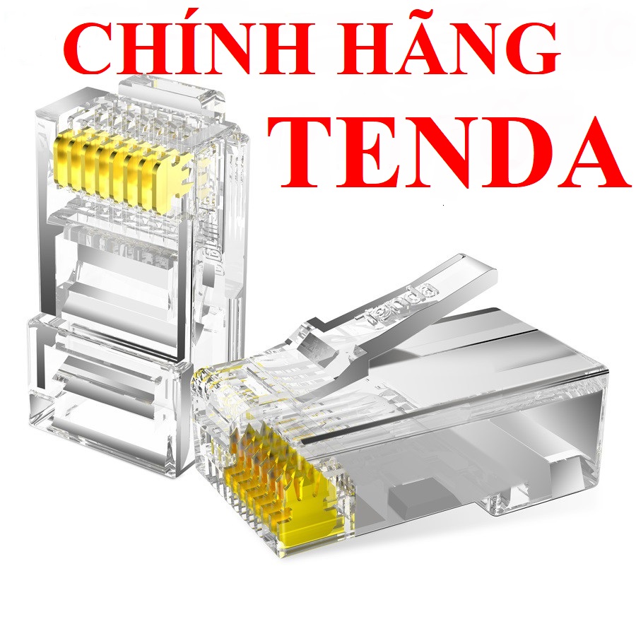 HẠT MẠNG CHÍNH HÃNG TENDA TD1013C ĐẦU BẤM DÂY MẠNG LAN MẠNG INTERNET ĐẦU RJ45