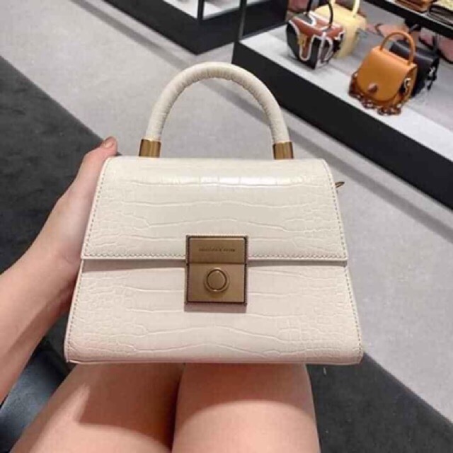 (Ảnh Thật)Túi Xách Nữ Quai Vồng Khóa Vuông Vân rắn Sang Trọng -T42