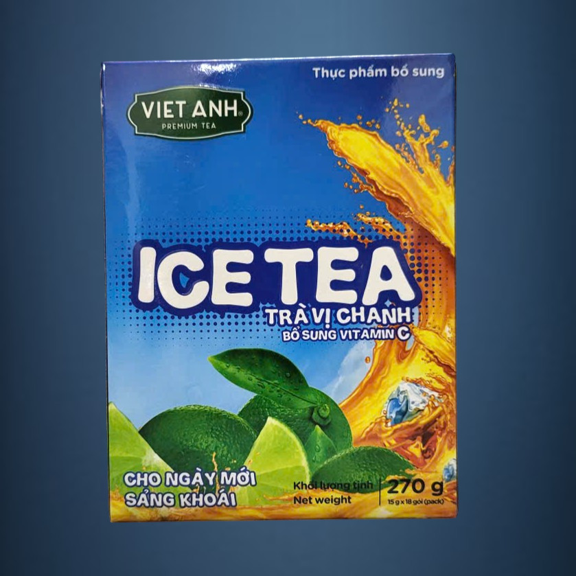 VIET ANH - hộp CHANH 270gr / 18 gói - TRÀ CHANH HÒA TAN Ice Tea