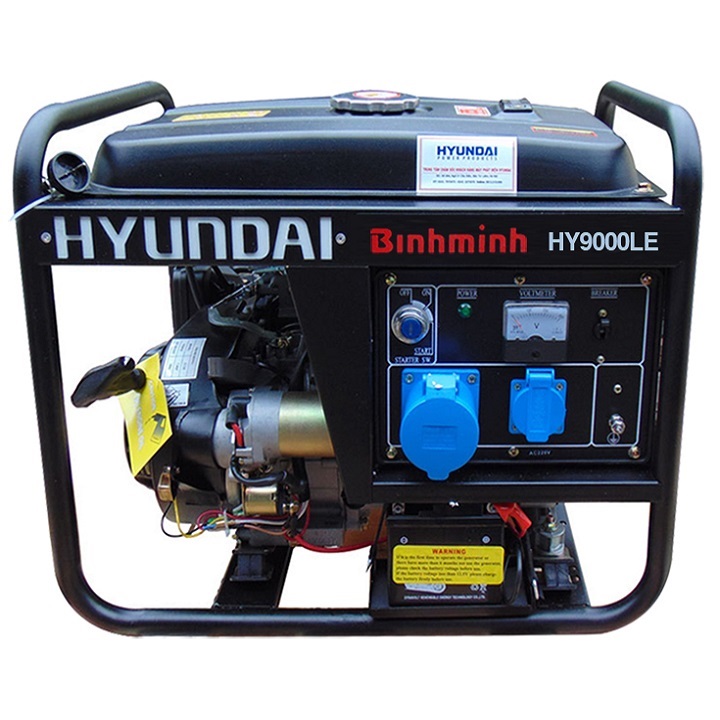 Máy phát điện hyundai chạy xăng 6.0kva-6.6kva hy9000le