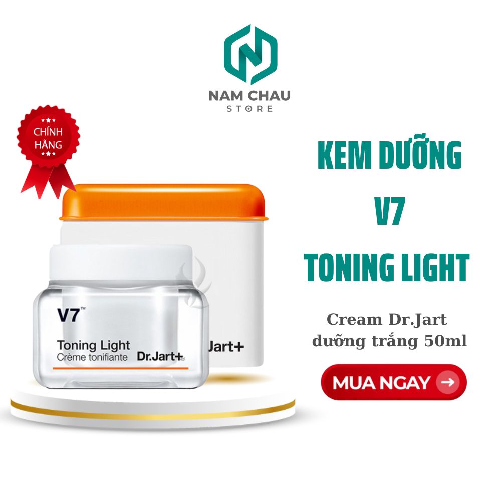 Kem dưỡng V7 Toning Light Cream Dr.Jart dưỡng trắng 50ml
