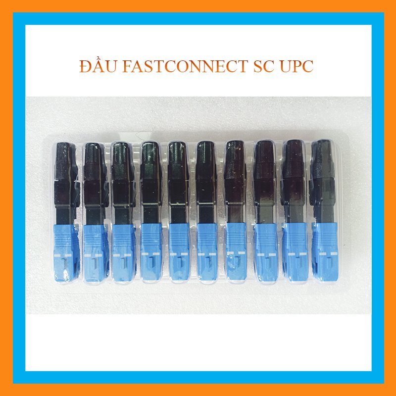 Vỉ 10 đầu nối quang nhanh ftth fast connector sc-upc
