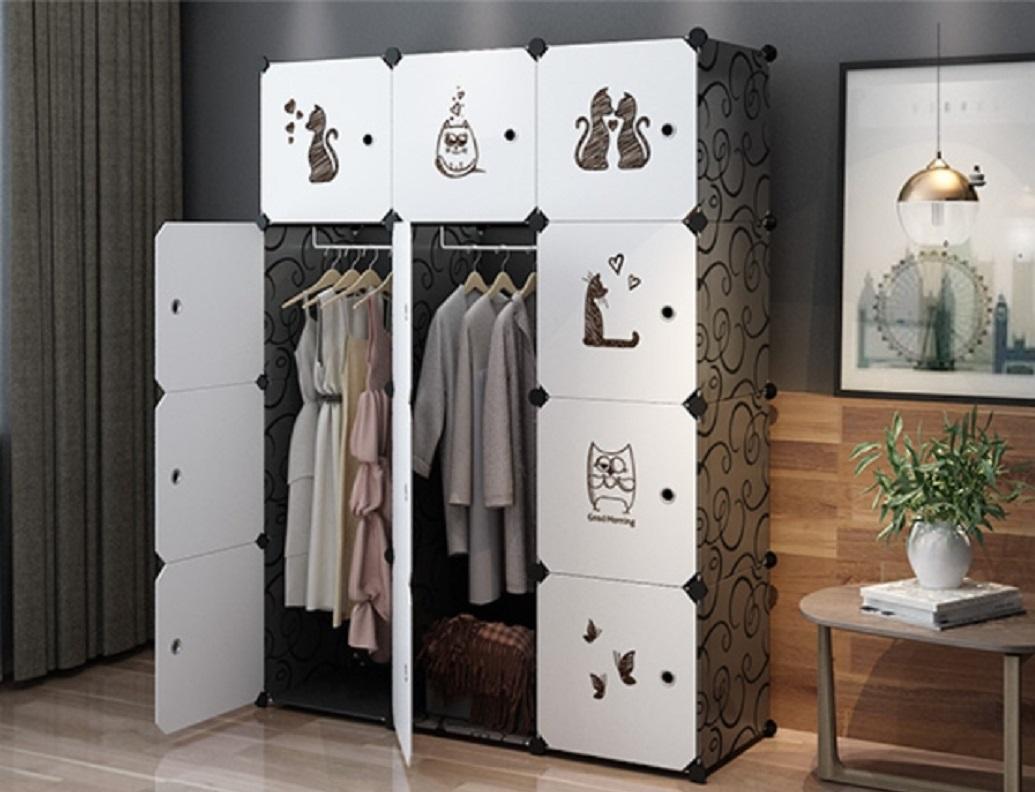 Tủ ghép - tủ nhựa - tủ 12 ngăn mẫu mới