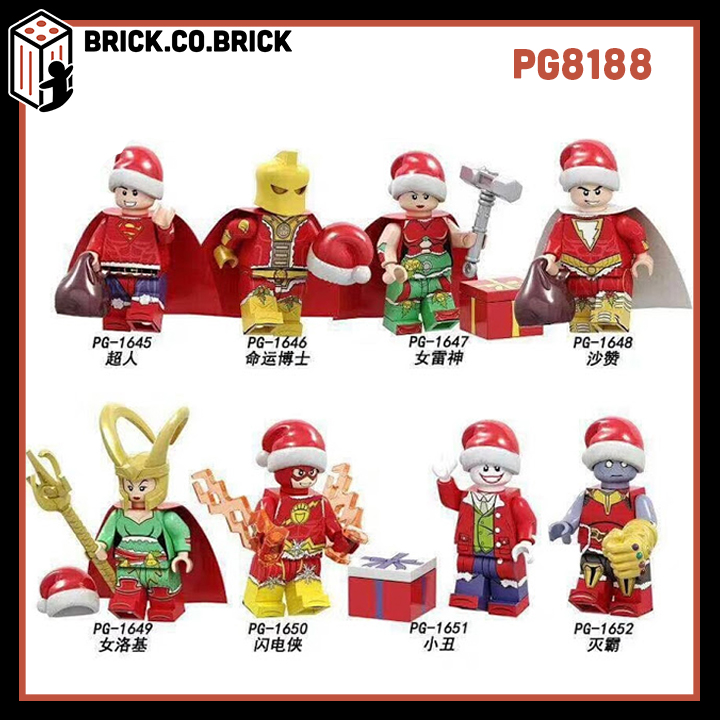 Các nhân vật siêu anh hùng marvel dc phiên bản mặc đồ noel pg8188