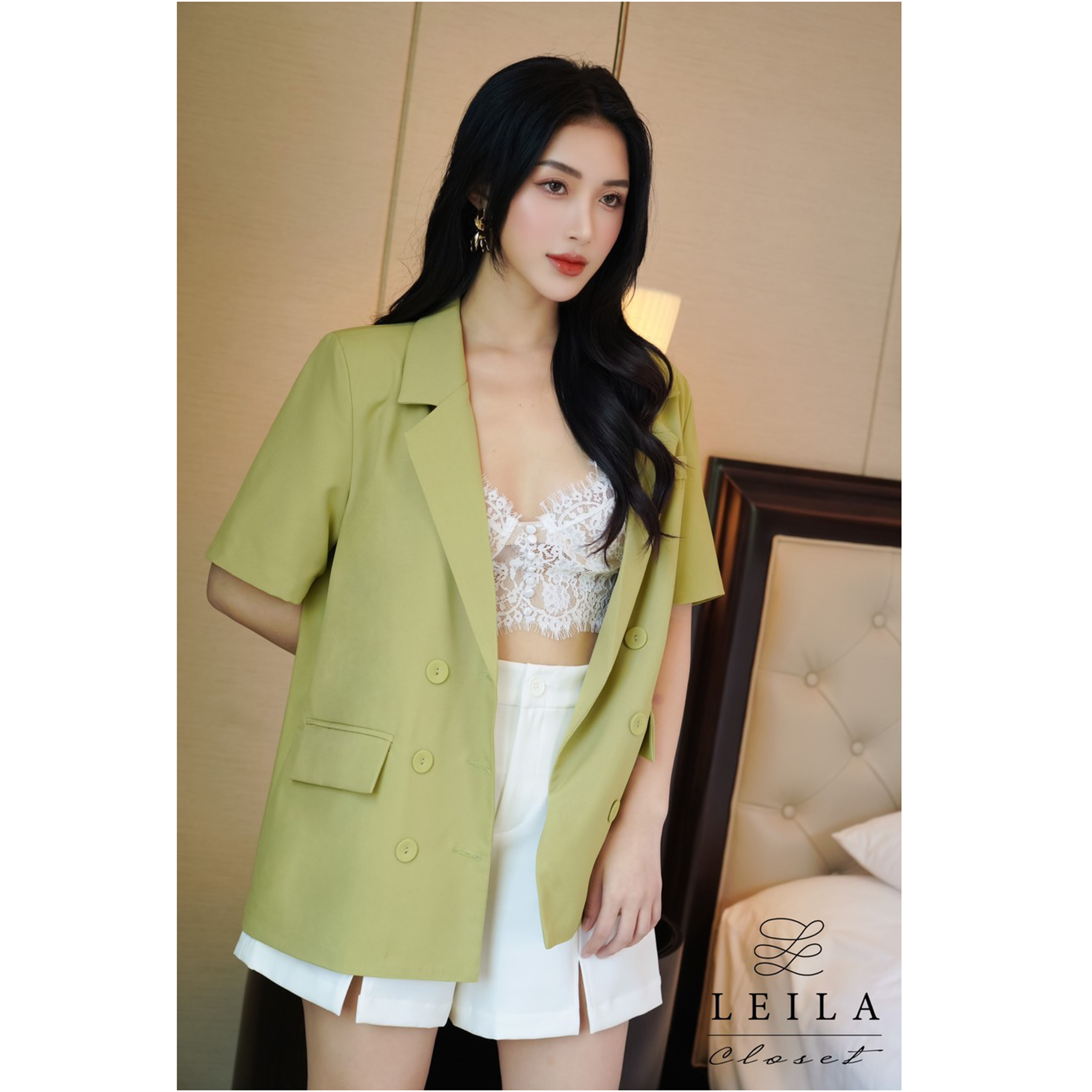 Áo Blazer ngắn tay Vie Leila closet
