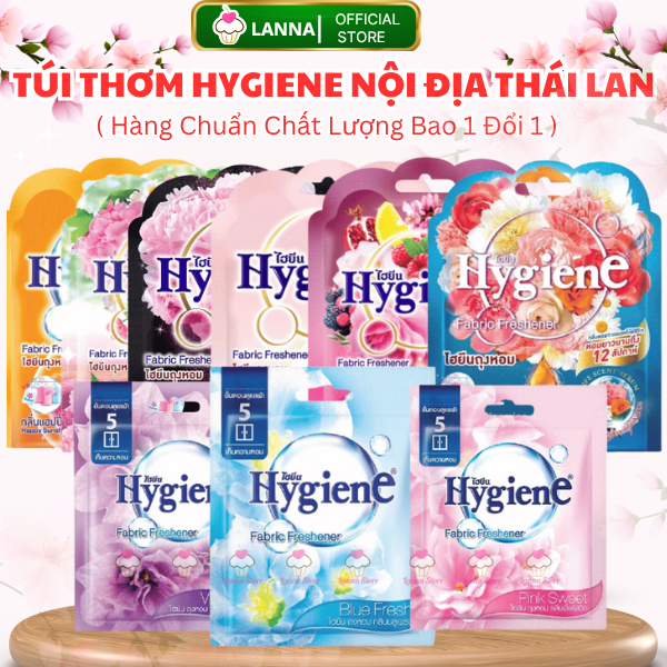  【HÀNG NỘI ĐỊA THÁI LAN Túi Thơm Hygiene Khửi Mùi Tủ Quần Áo Xe Ô Tô Balo Tủ Đồ,.... 9 Mùi Hương Để Lựa Chọn 