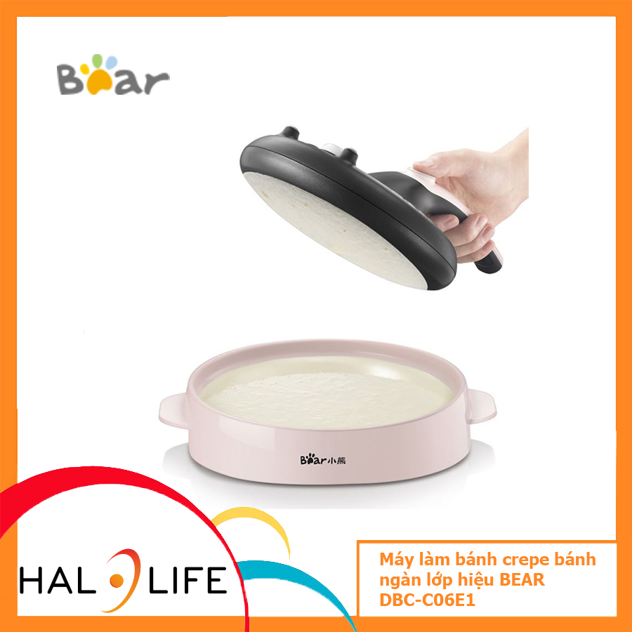 Máy làm bánh crepe bánh ngàn lớp hiệu bear dbc-c06e1