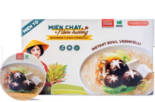 Miến tô chay nấm hương Bình Tây