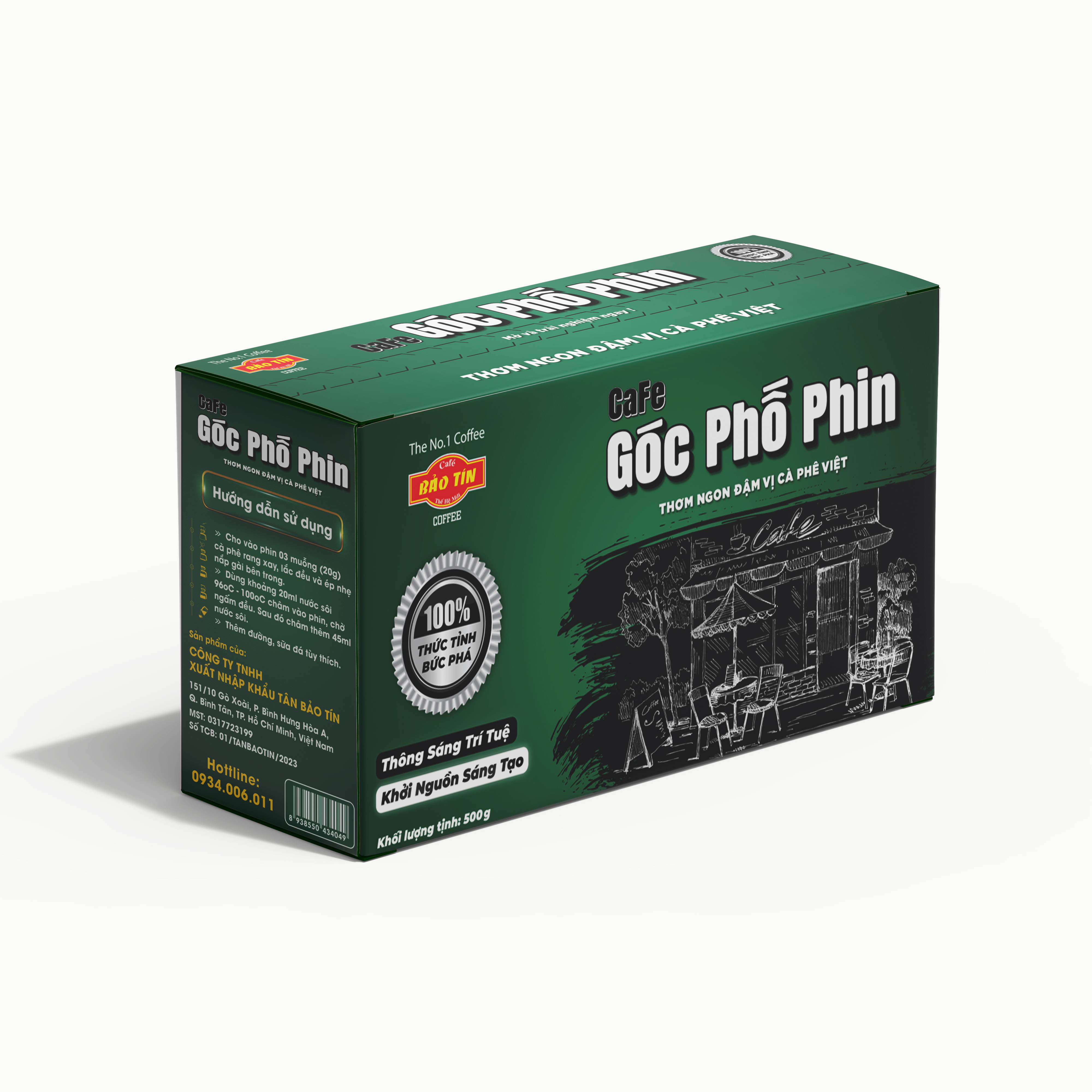 Cà phê bảo tín góc phố phin hộp cao cấp mới đậm vị cà phê việt