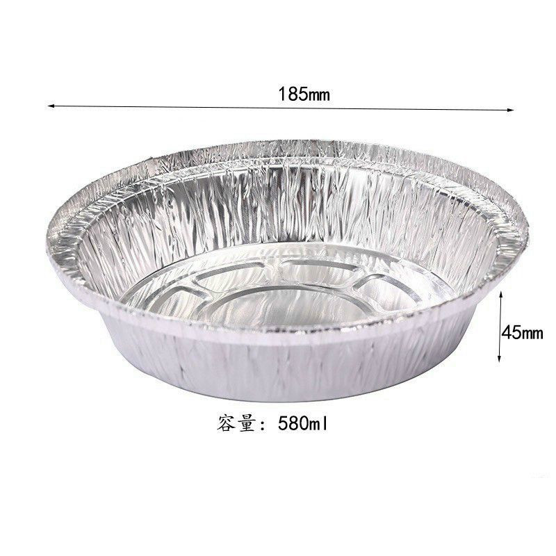 Set 10 khay giấy bạc nồi chiên 18cm