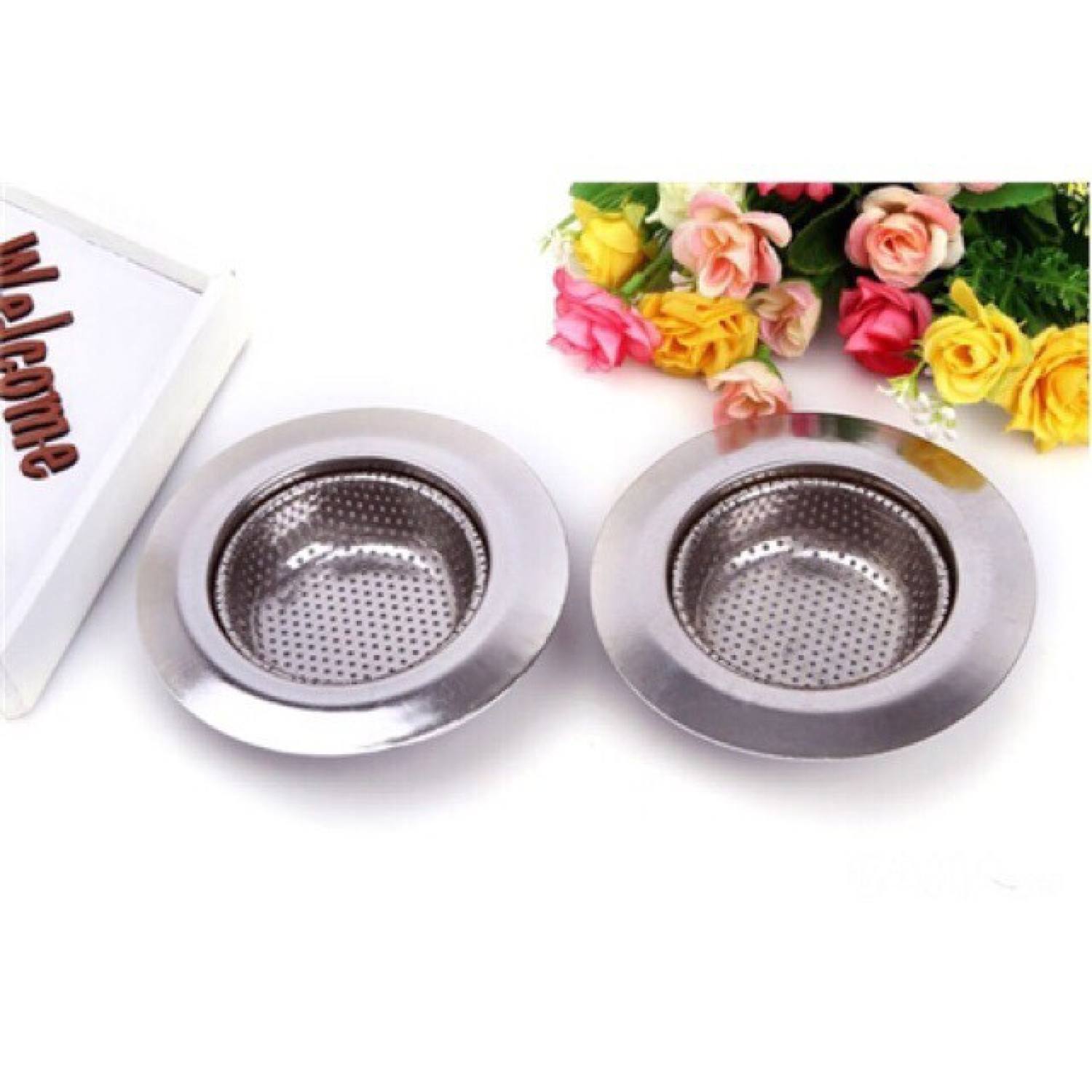 Lưới inox chắn rác bồn rửa loại Lỗ tròn, Lưới chặn rác bồn rửa bát, chậu rửa bát