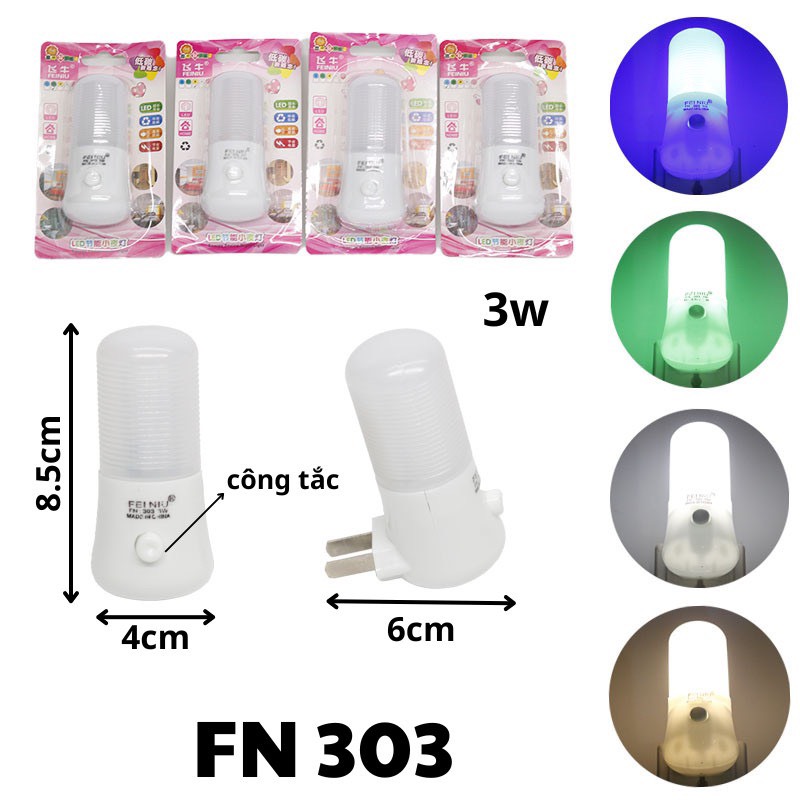 Đèn ngủ led 303 có công tắc