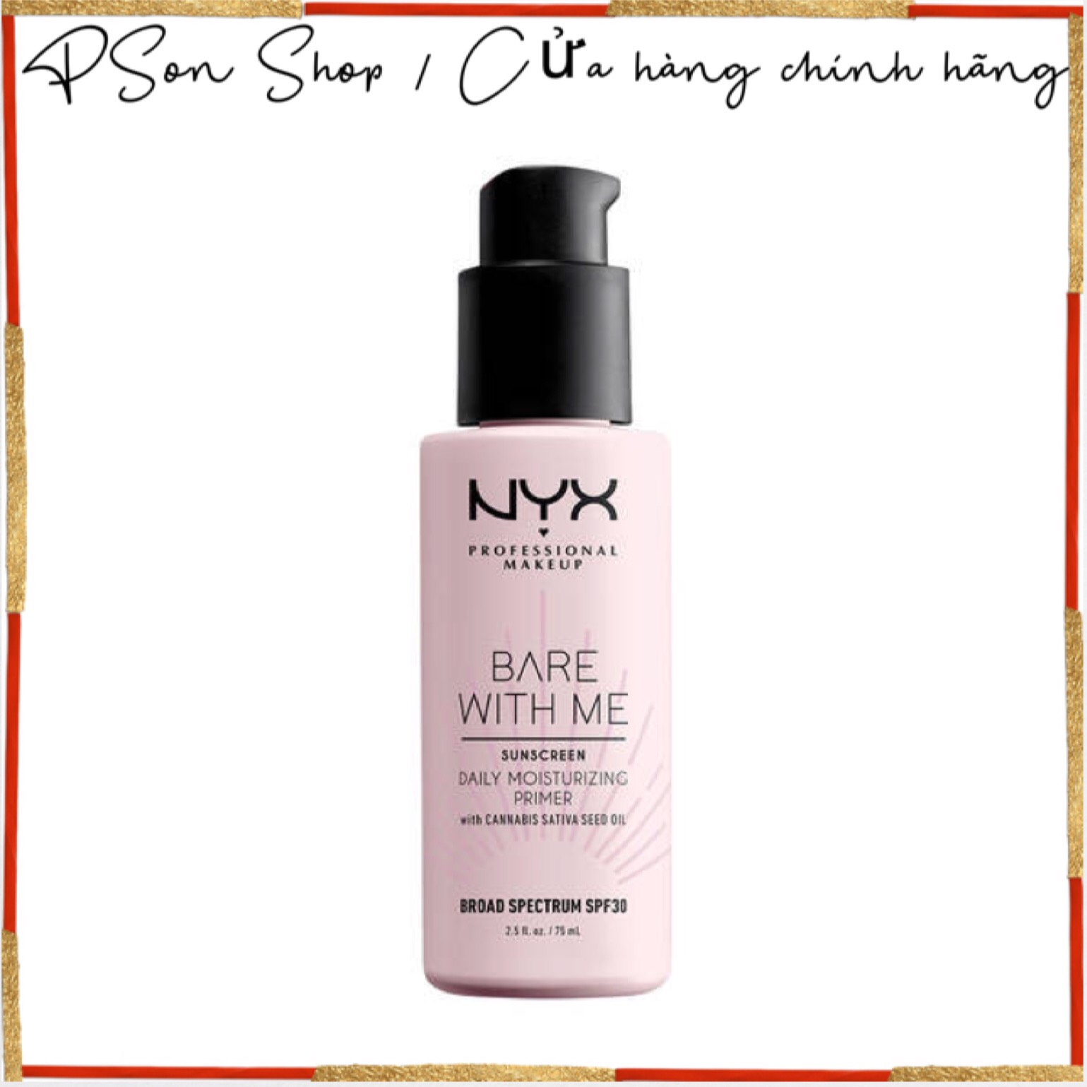 Kem lót dưỡng ẩm nyx bare with me daily moisturizing primer spf30 75ml