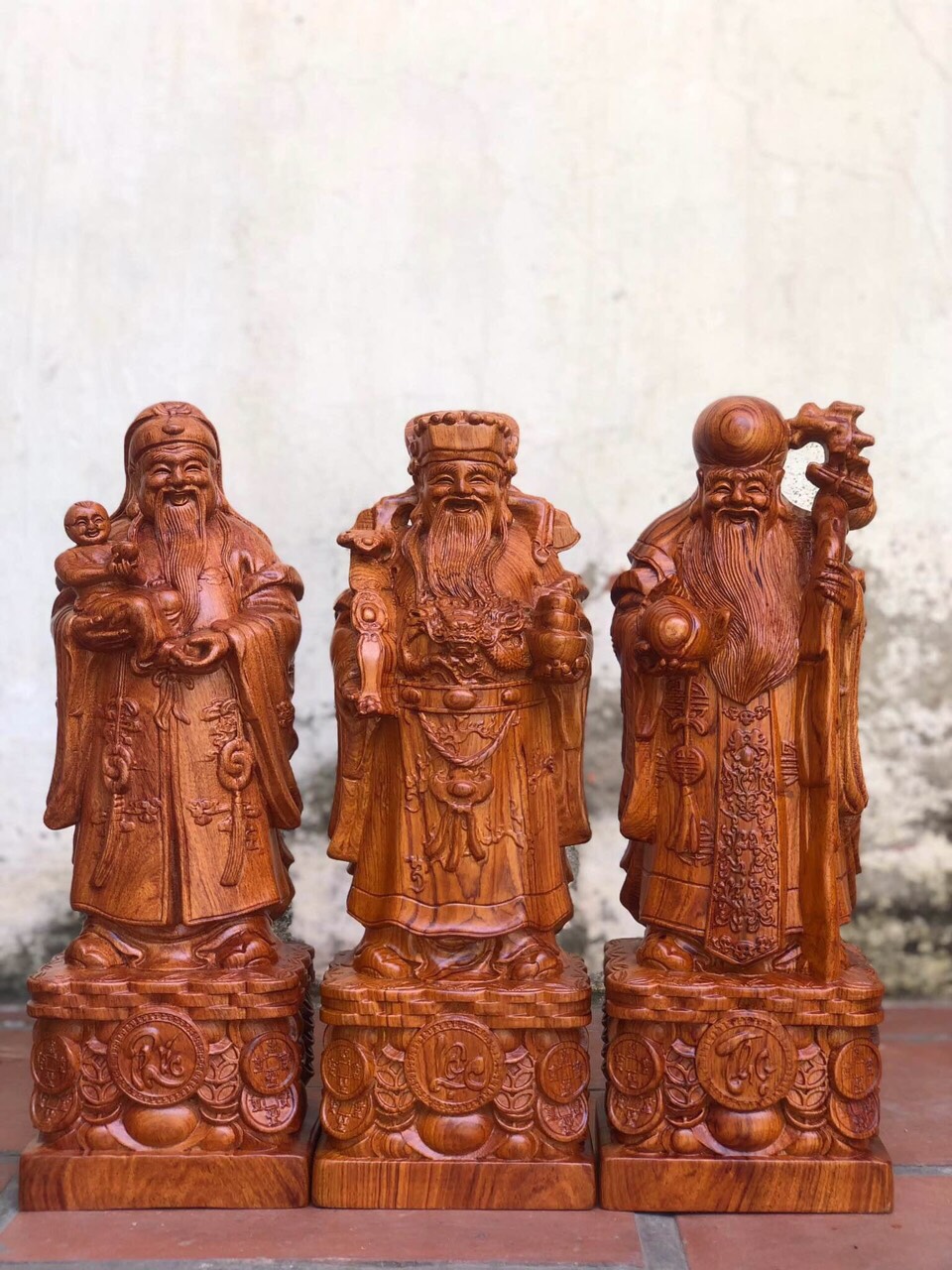 Tam đa Phúc Lộc Thọ 40 cm