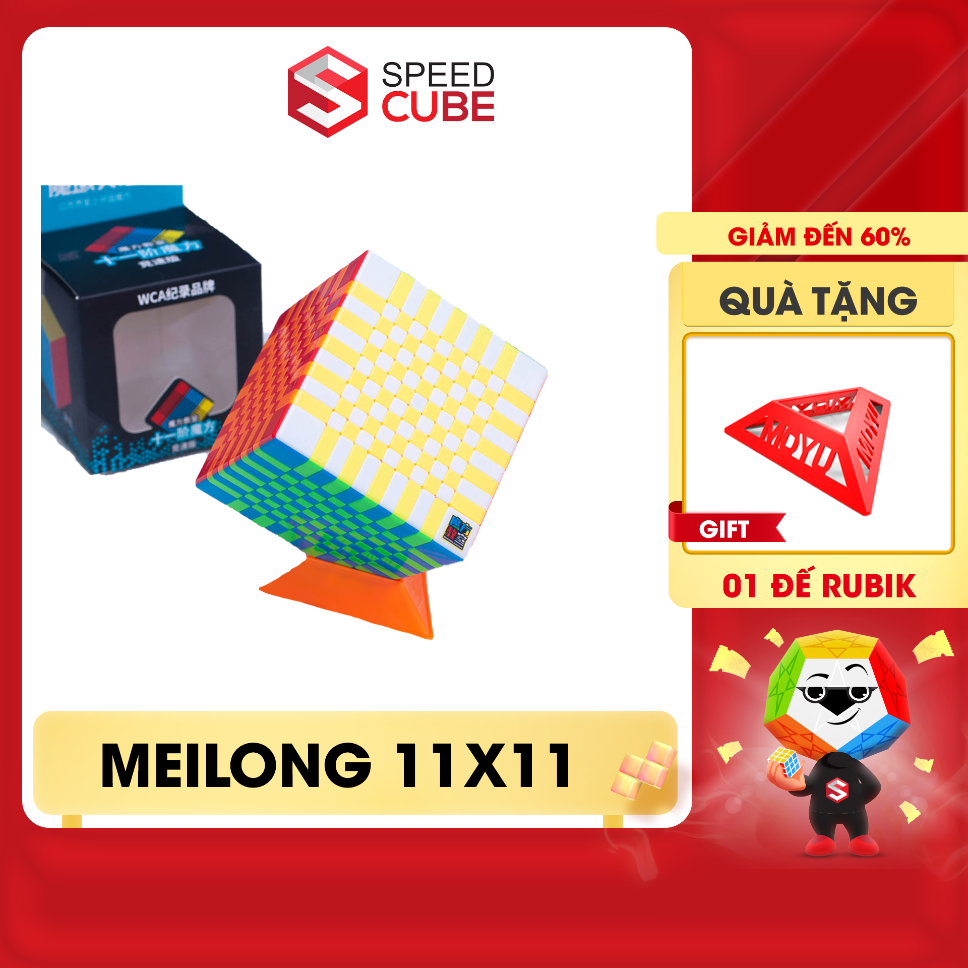 Rubik 11x11 MoYu MeiLong MFJS, Rubik 11 Tầng Chính Hãng Moyu (Siêu Cấp) - Shop Speed Cube